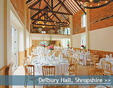 Delbury Hall wedding venue in Shropshire