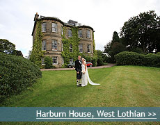 Harburn House wedding venue in West Lothian