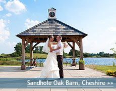 Sandhole Oak Barn wedding venue in Cheshire